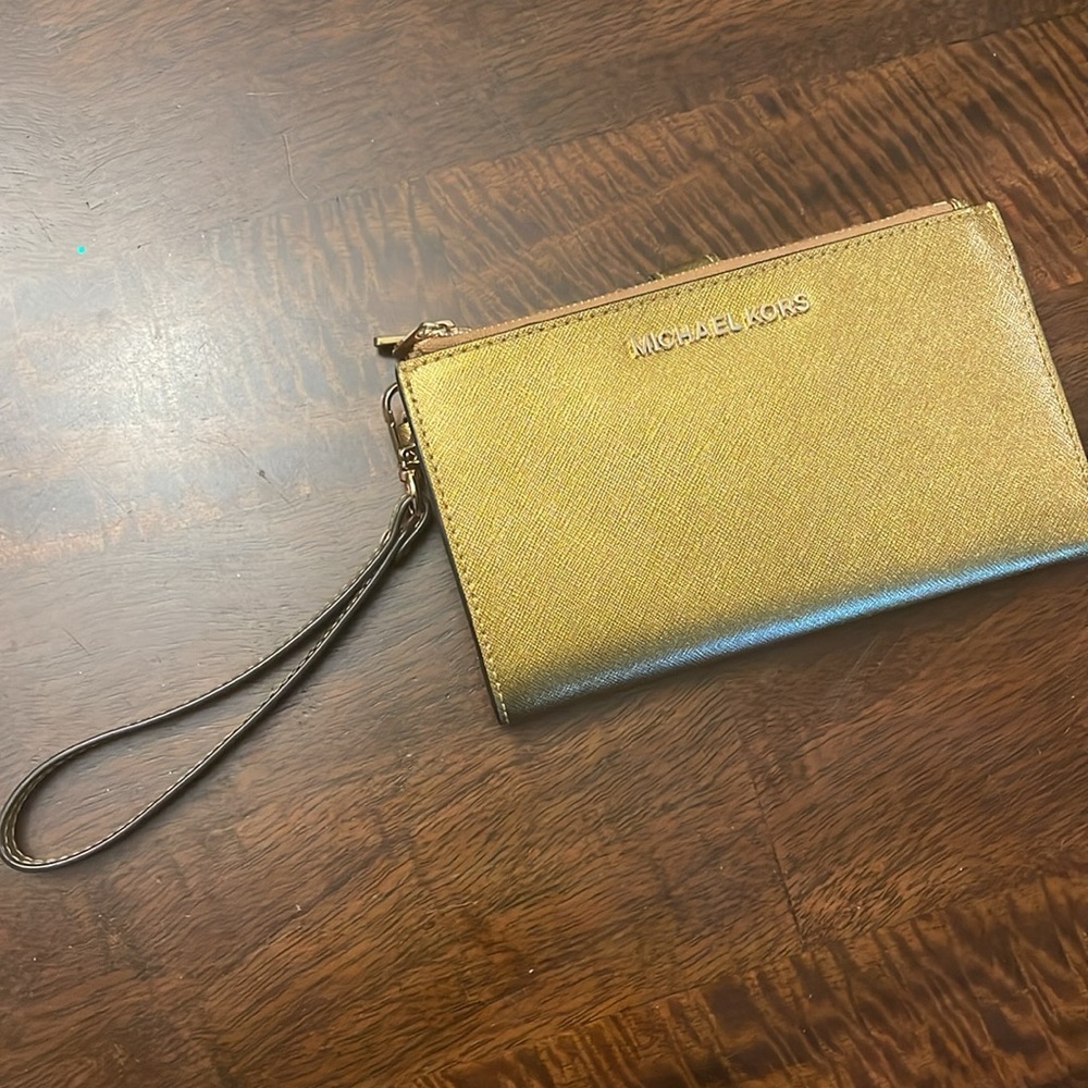 Michael Kors Gold Wristlet